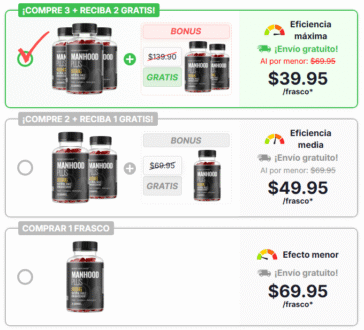 ManHood Plus Gummies Orden